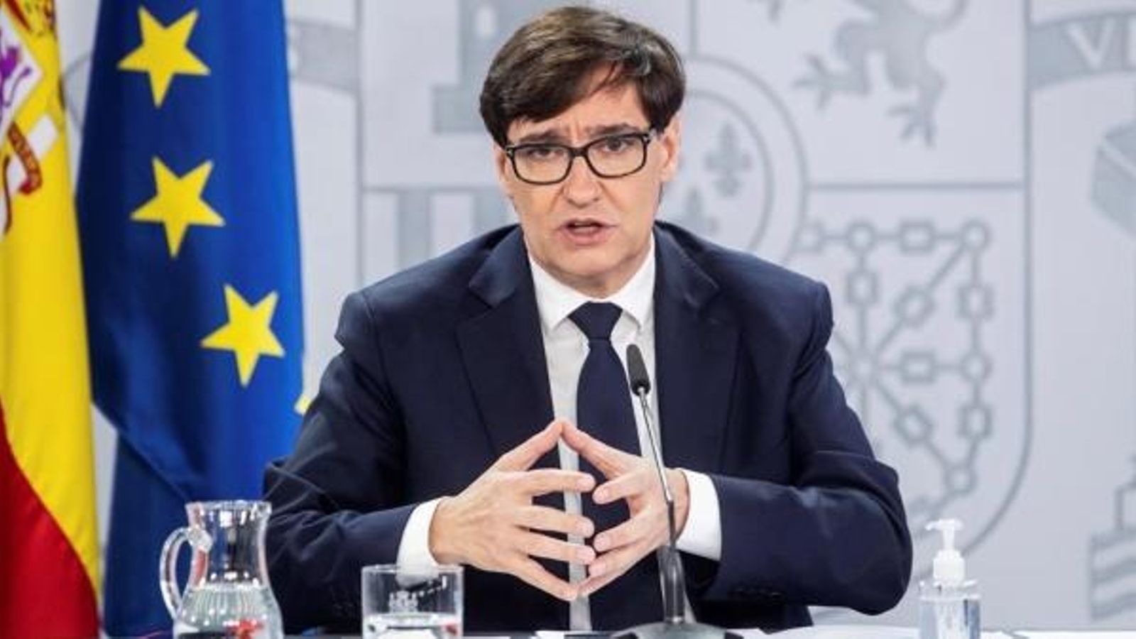 El ministre Illa, en roda de premsa la setmana passada