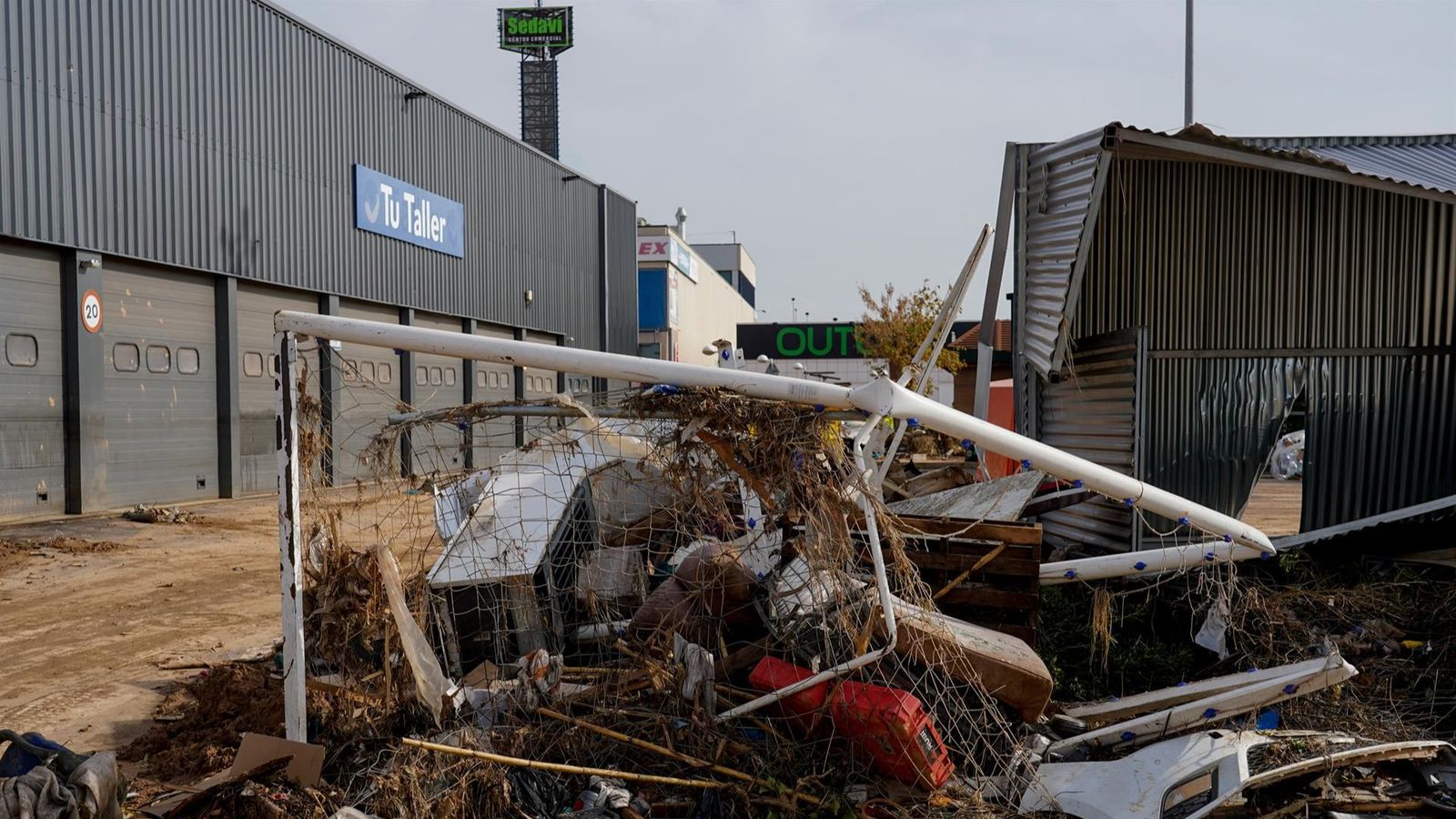 El polígon de Sedaví, en l'Horta Sud, on va haver nombroses empreses afectades per la dana