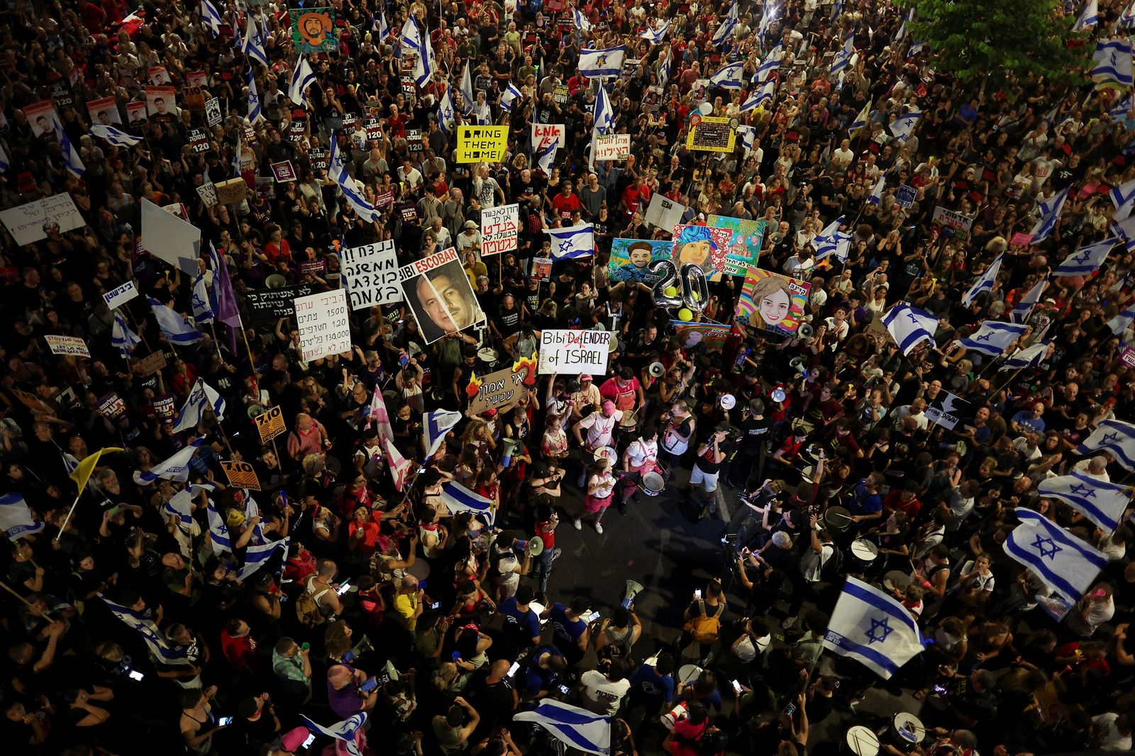 Manifestacions a Tel-Aviv contra el govern de Benjamin Netanyahu