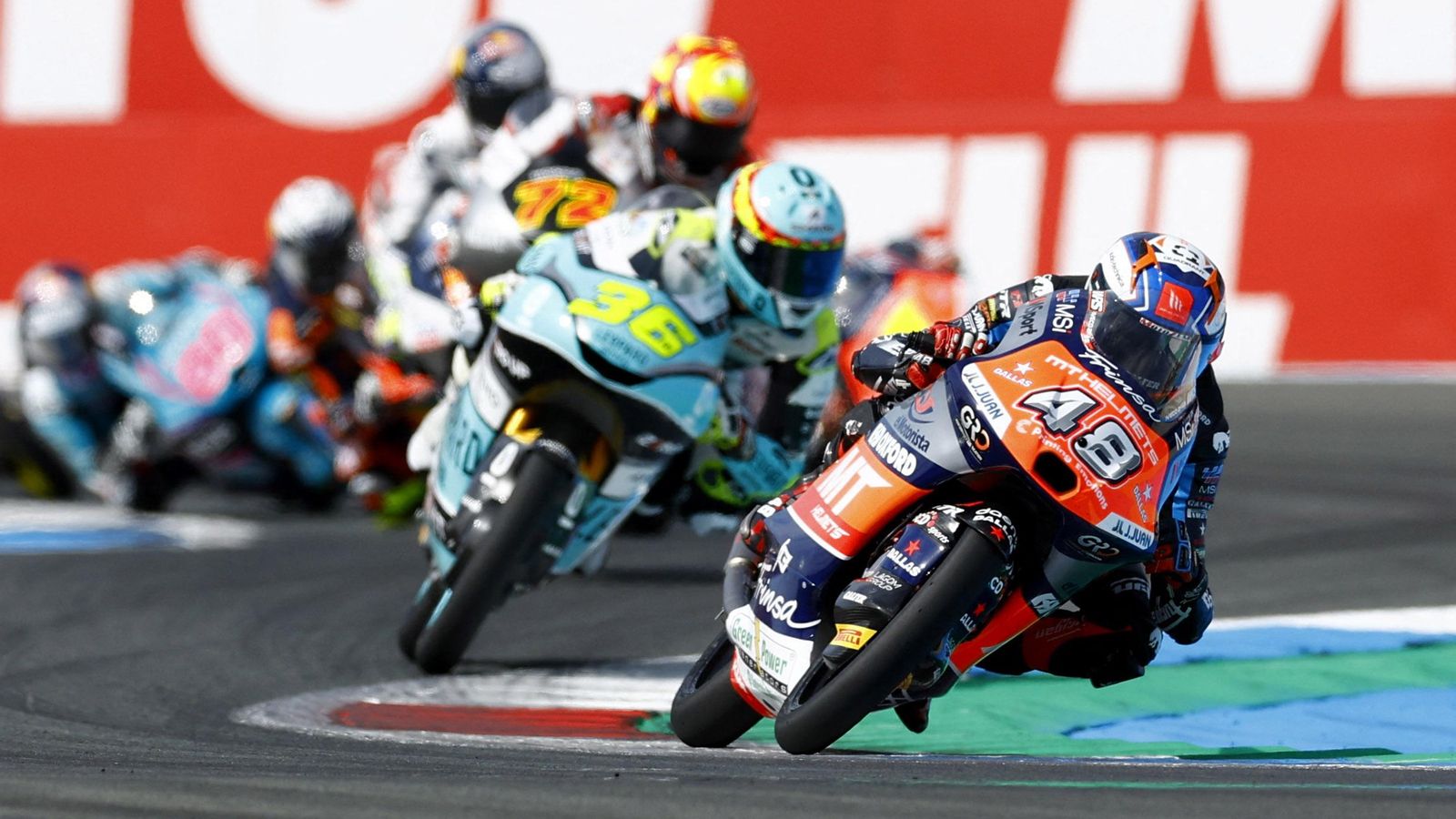 El 48, Iván Ortolá, durant la carrera d'este diumenge