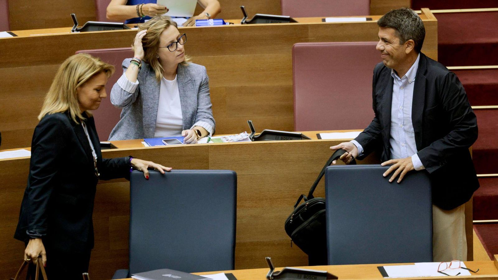 L'hemicicle de les Corts, esta vesprada