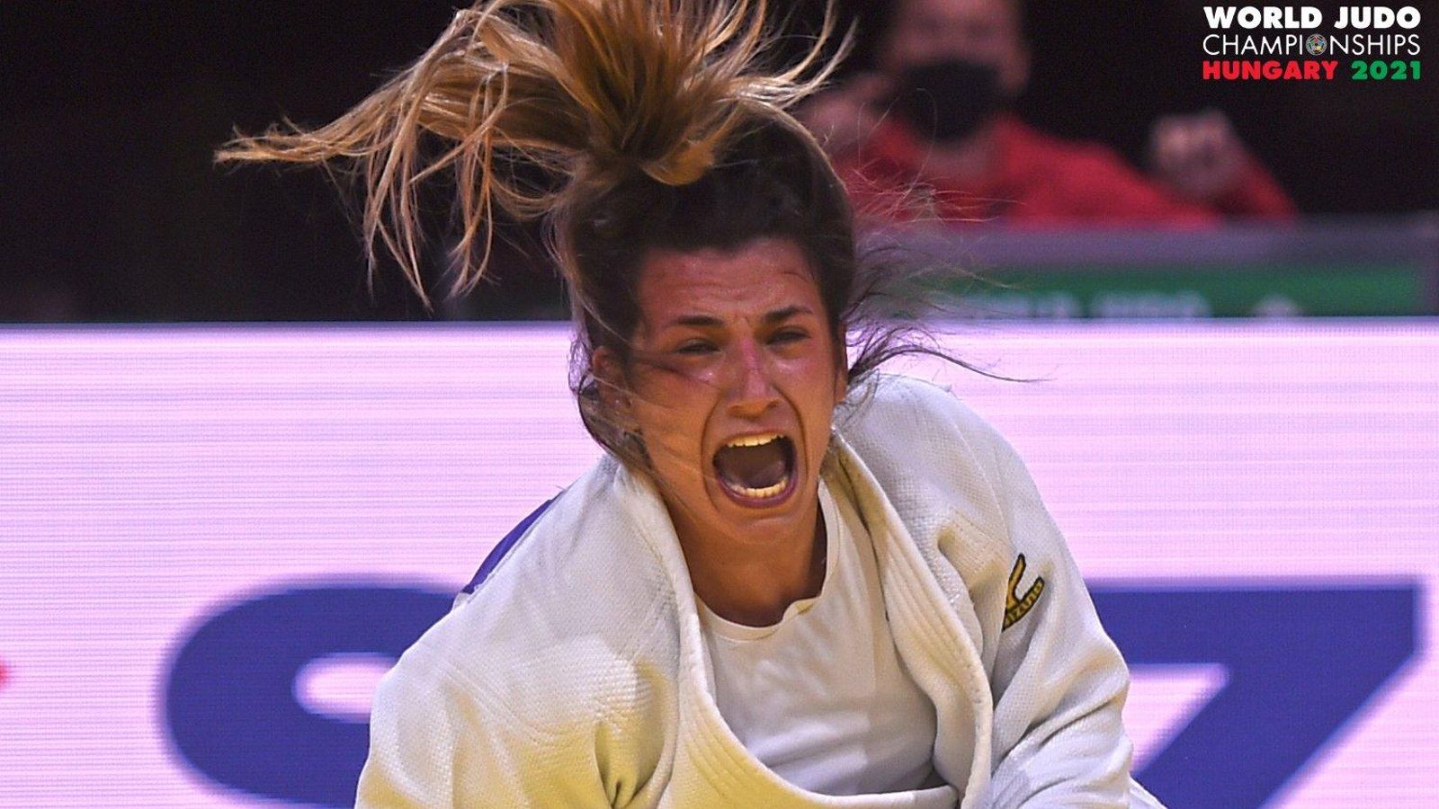 Ana Pérez, durant un caombat