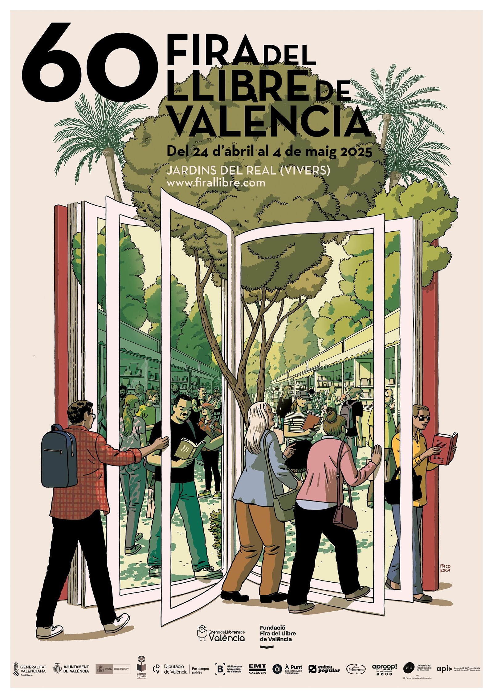 Cartell de Paco Roca per a la Fira del Llibre de València de 2025