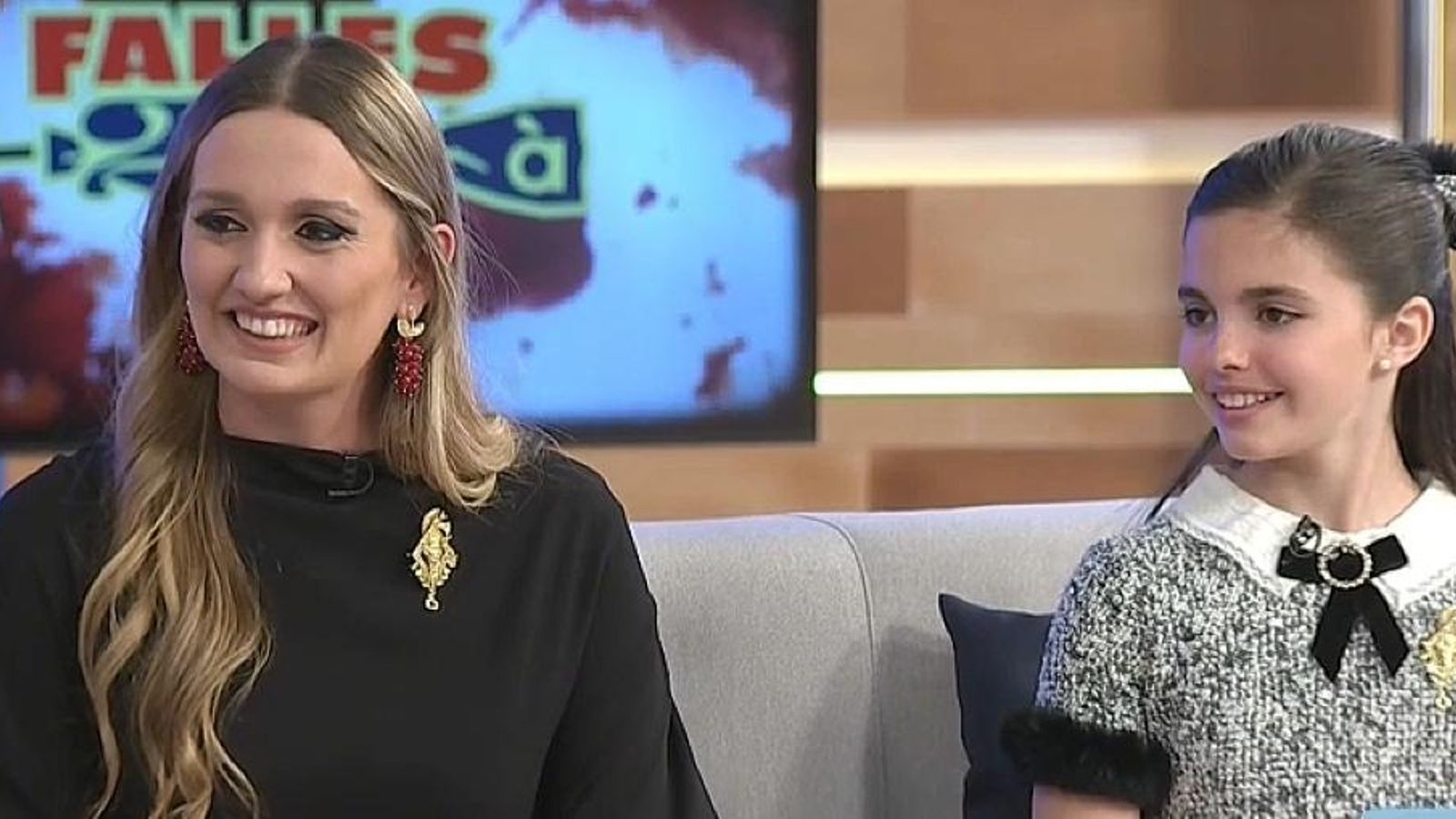 Les falleres majors de València han visitat 'Bona vesprada'