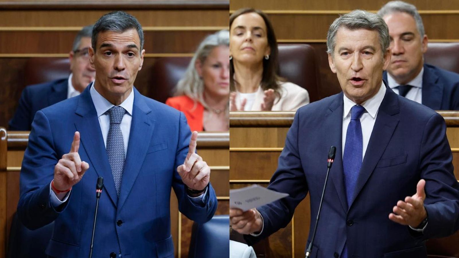 Sánchez i Feijóo, este dimecres al Congrés