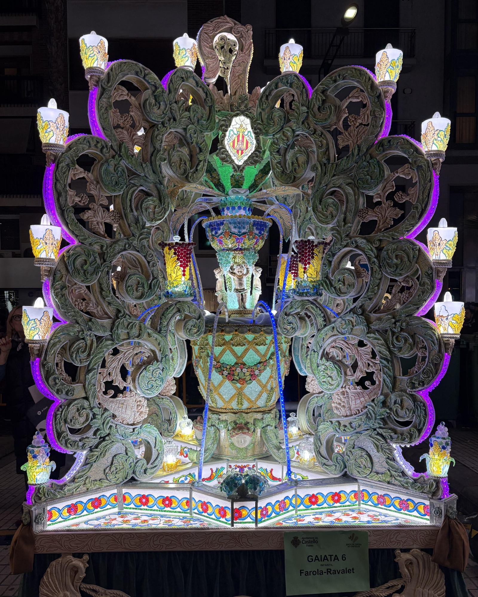 Gaiata infantil número 6, Farola-Ravalet, guanyadora del tercer premi de La Colla en les festes de la Magdalena de 2025