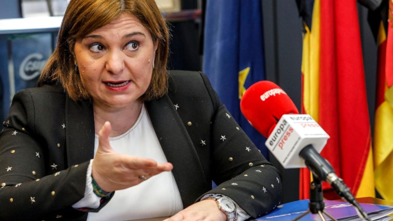 Isabel Bonig, durant una entrevista concedida a Europa Press  el passat 14 de gener de 2021.