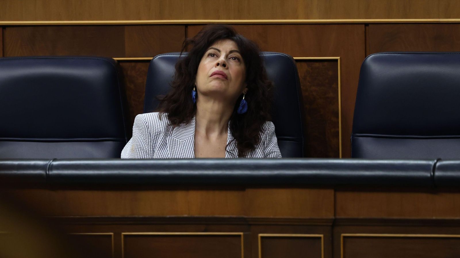La ministra d'Igualtat, Ana Redondo, durant la sessió plenària