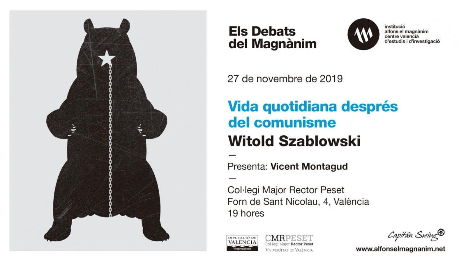 Cartell del debat que té per títol 'Vida quotidiana després del comunisme'