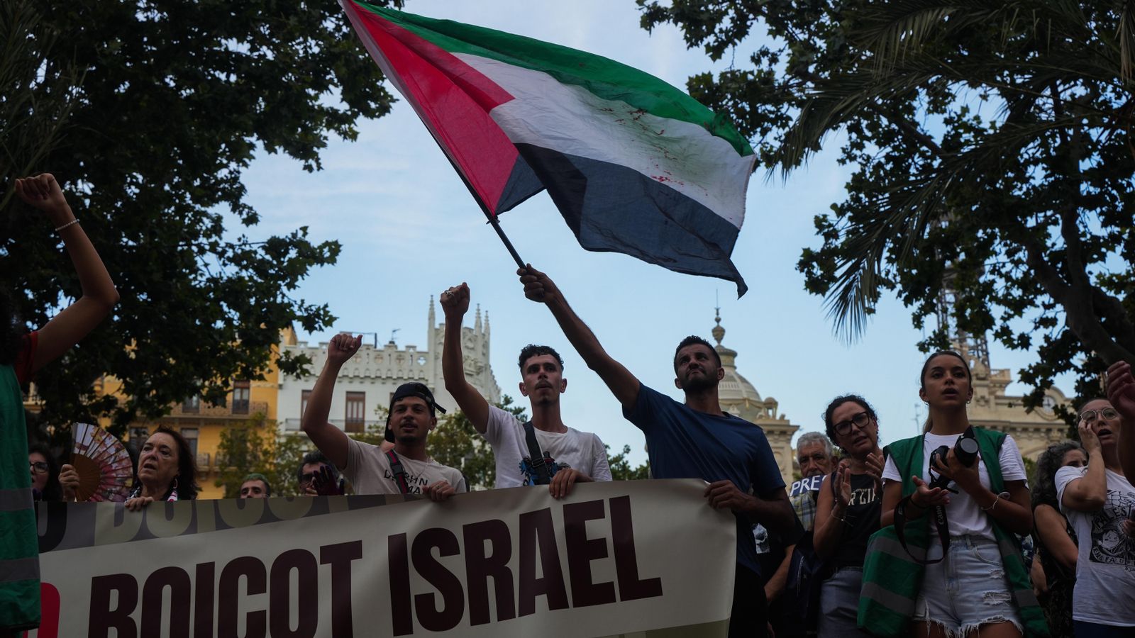 Imatge d'arxiu d'una manifestació en suport a Palestina