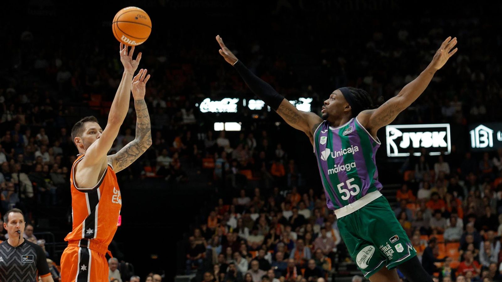 Jovic, en una acció del duel