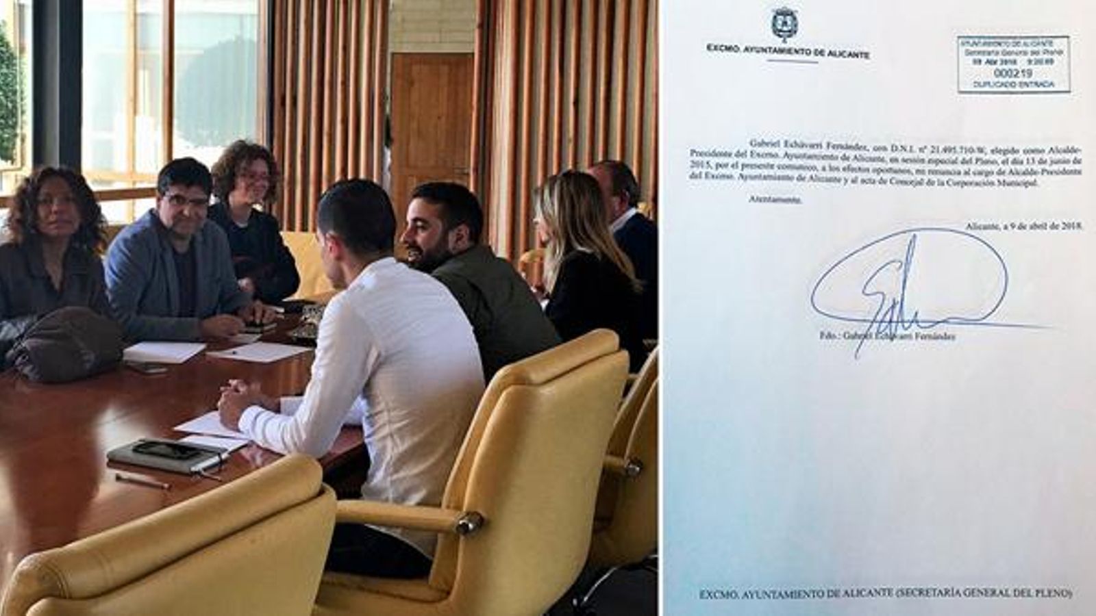 Reunió entre el PSPV-PSOE i el grup municipal Guanyar Alacant.