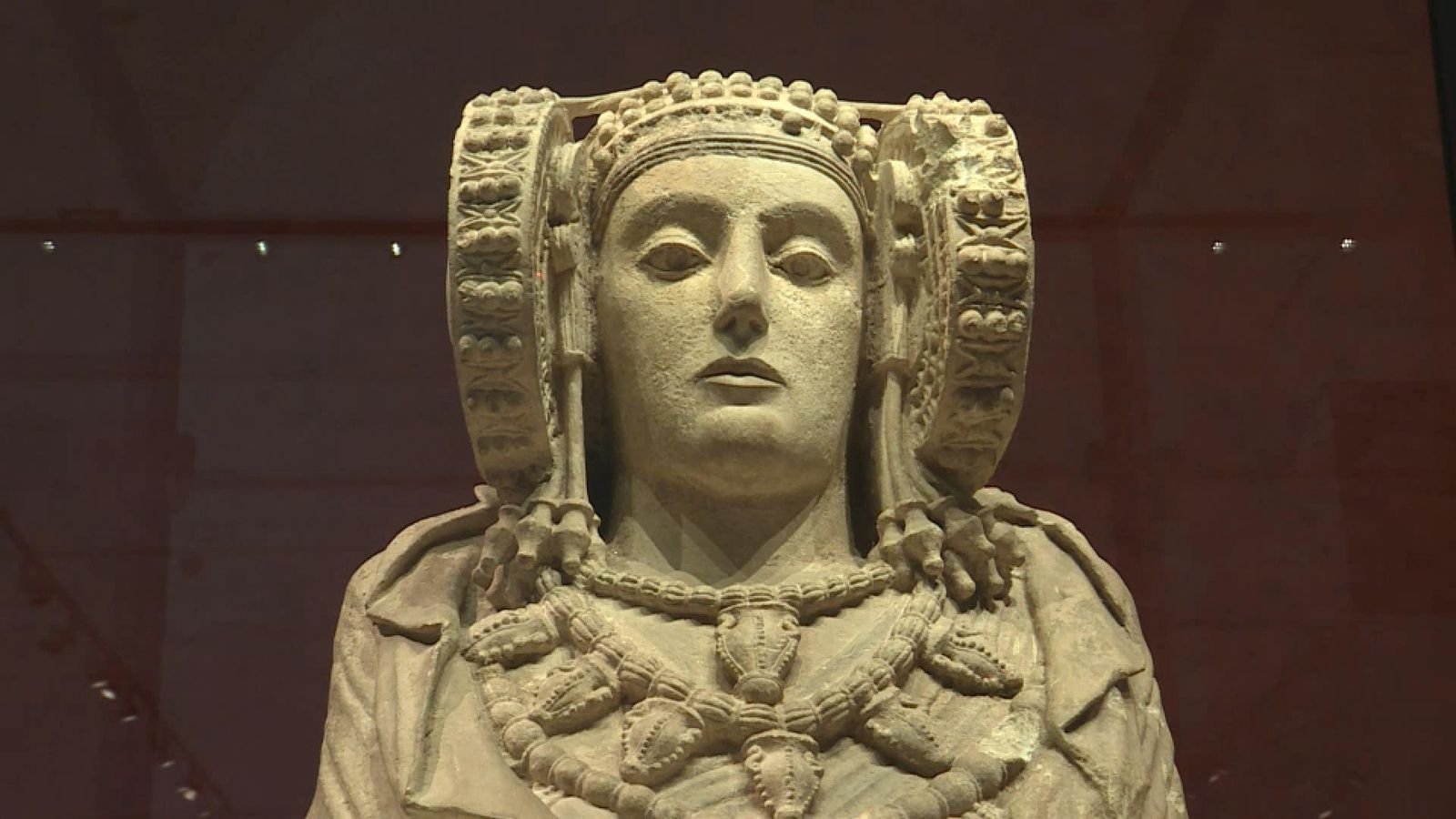 Imatge de la Dama d'Elx, actualment custodiada al Museu Arqueològic Nacional, Madrid