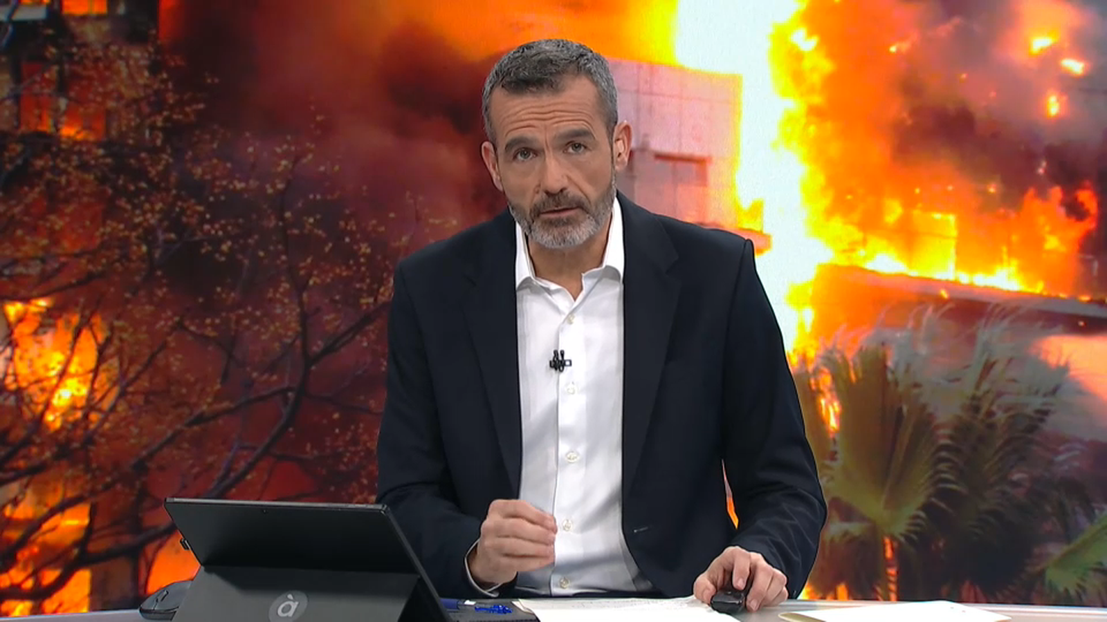 Àlex Sanjaime en l'especial informatiu sobre l'incendi de Campanar