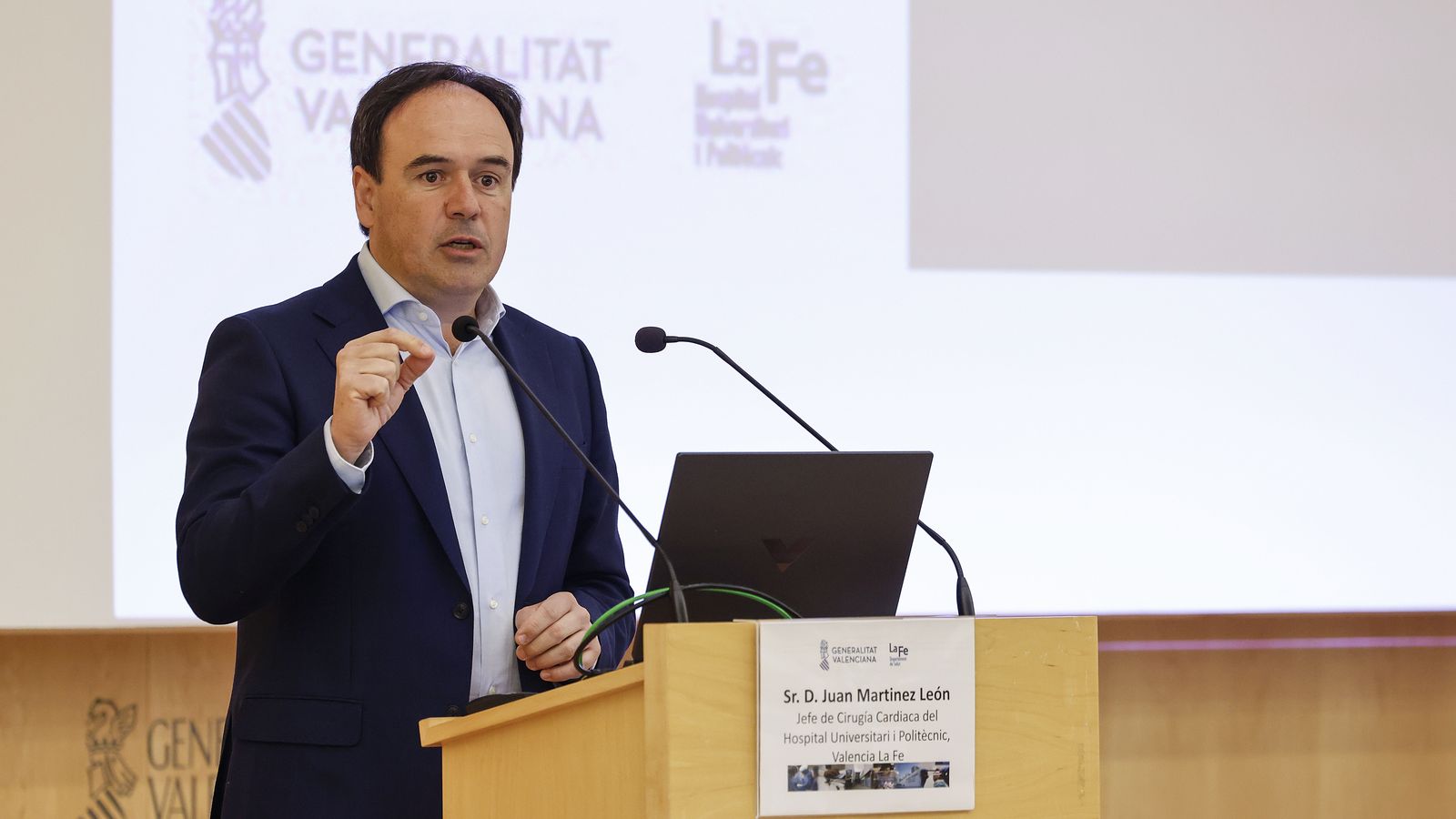 Fotografia d'arxiu del president de la Generalitat, Juanfran Pérez Llorca