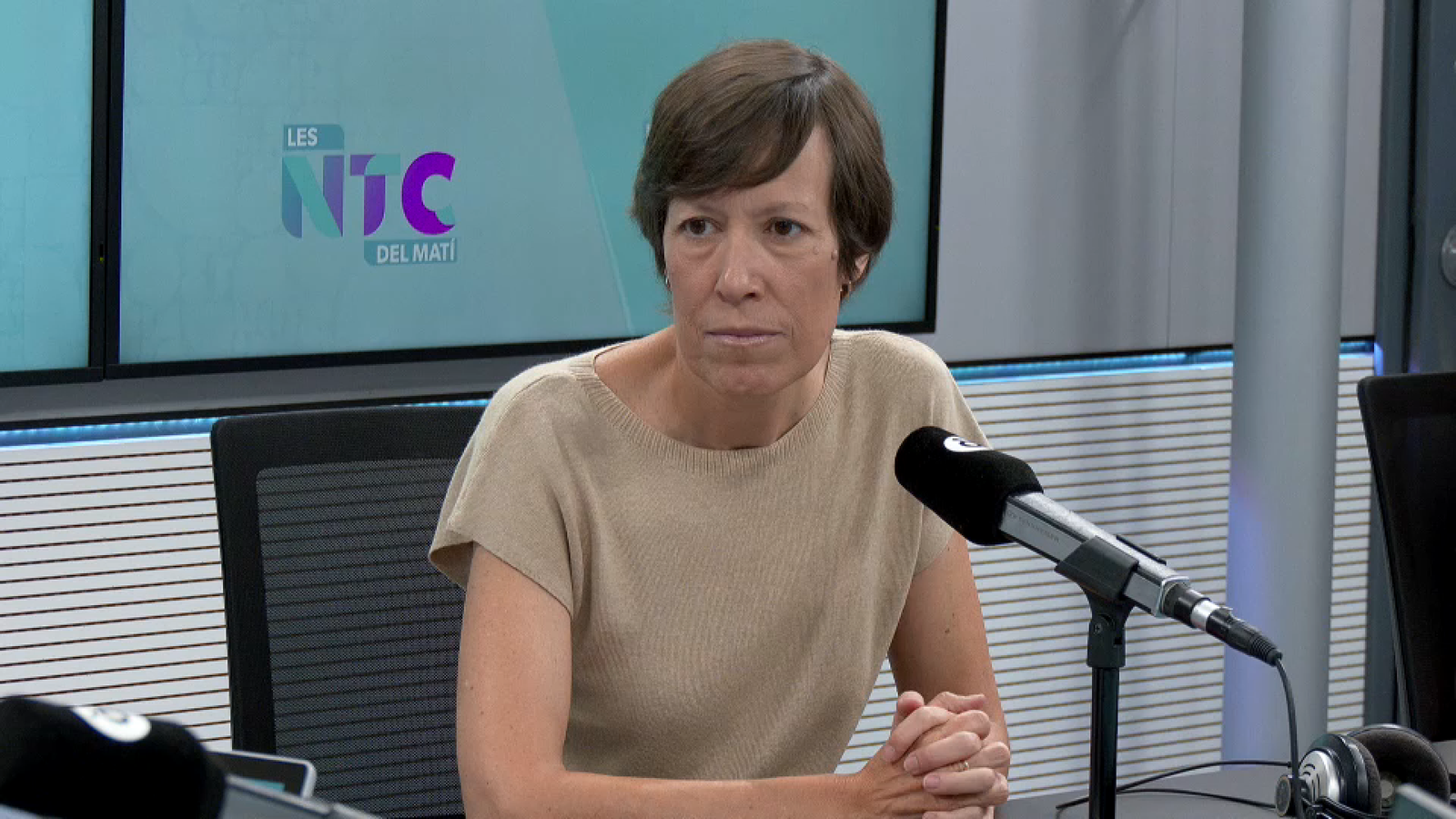 Aurora Aranda, directora general de Càritas València, en la intervenció en 'Les notícies del matí'