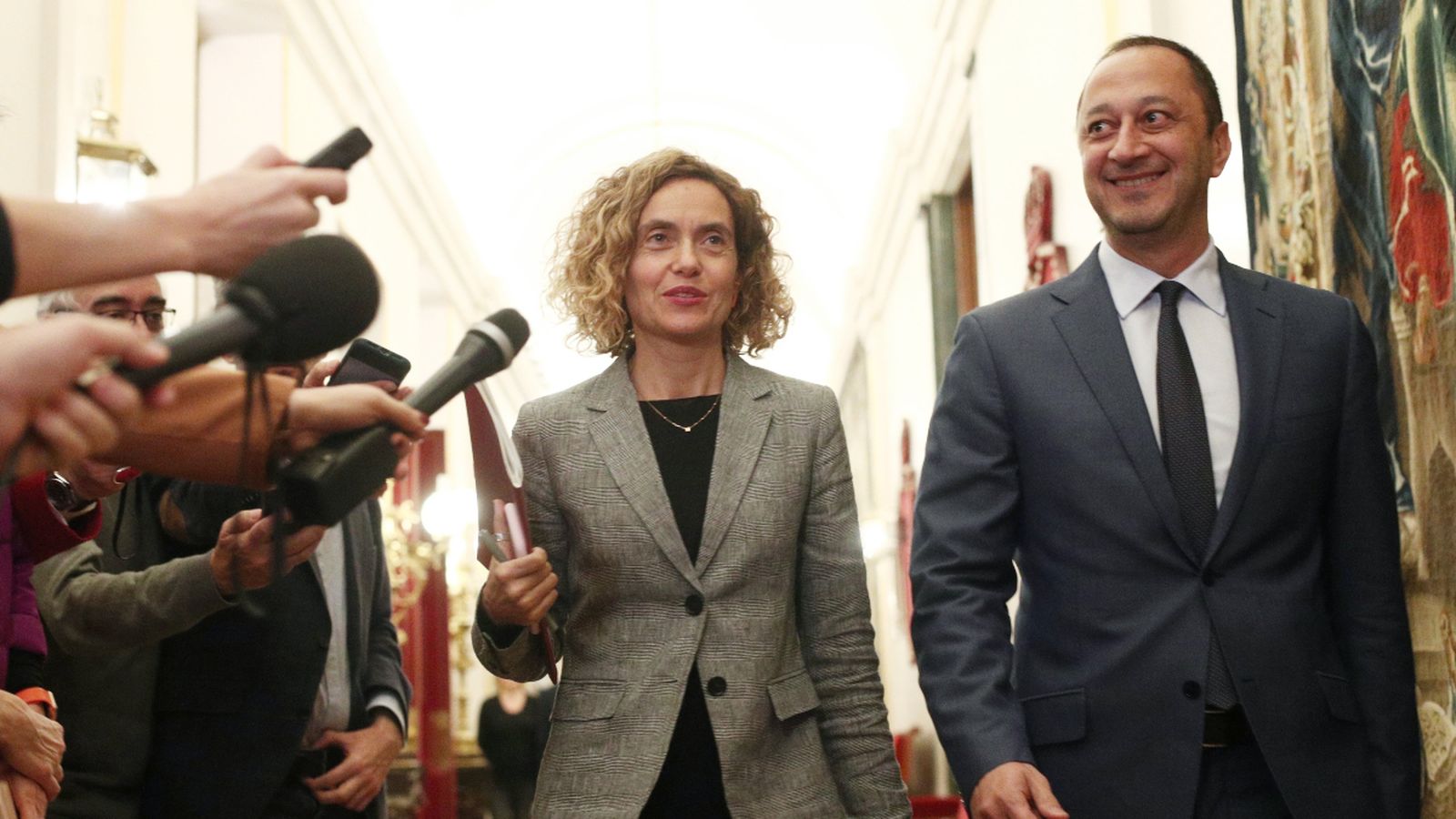 Meritxell Batet i Alfonso Rodríguez, presidenta i vicepresidente primer de la Mesa del Congrés