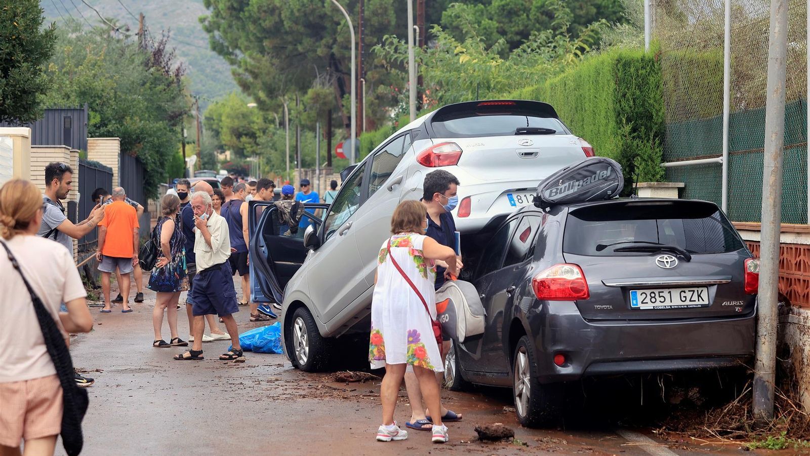 Imatge dels efectes de les inundacions de Benicassim