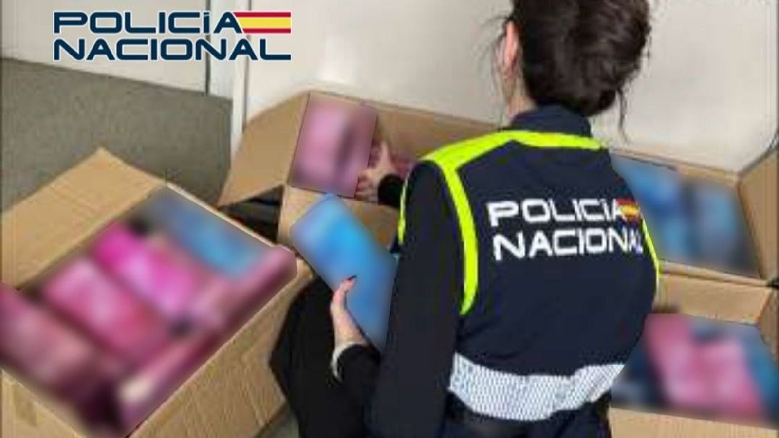 Material confiscat durant l'operació policial