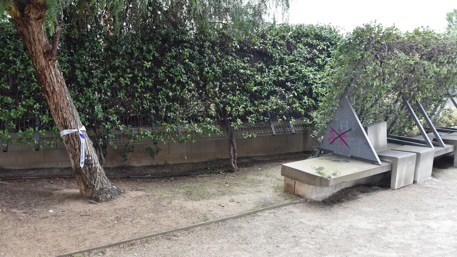 Parc de Saragossa on s'ha trobat el cos sense vida del xiquet de huit mesos