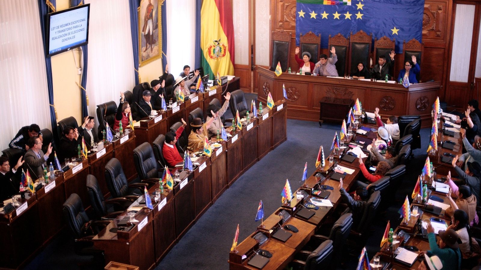 Votació al Senat bolivià