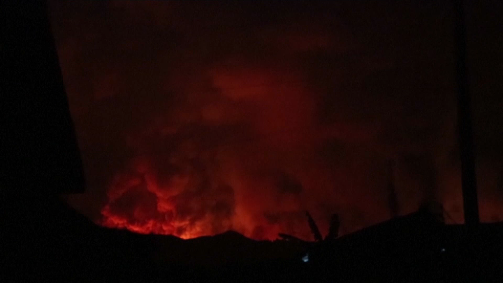 Imatges de l'erupció del volcà