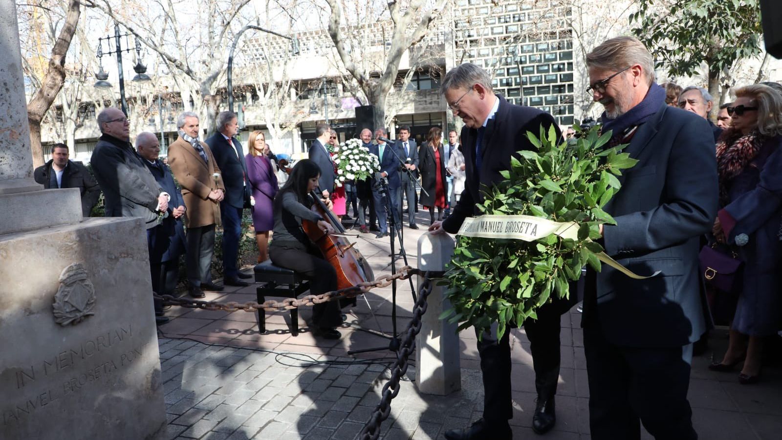 Puig participa en l'acte en memòria del professor Manuel Broseta organitzat amb motiu del 31é aniversari del seu assassinat