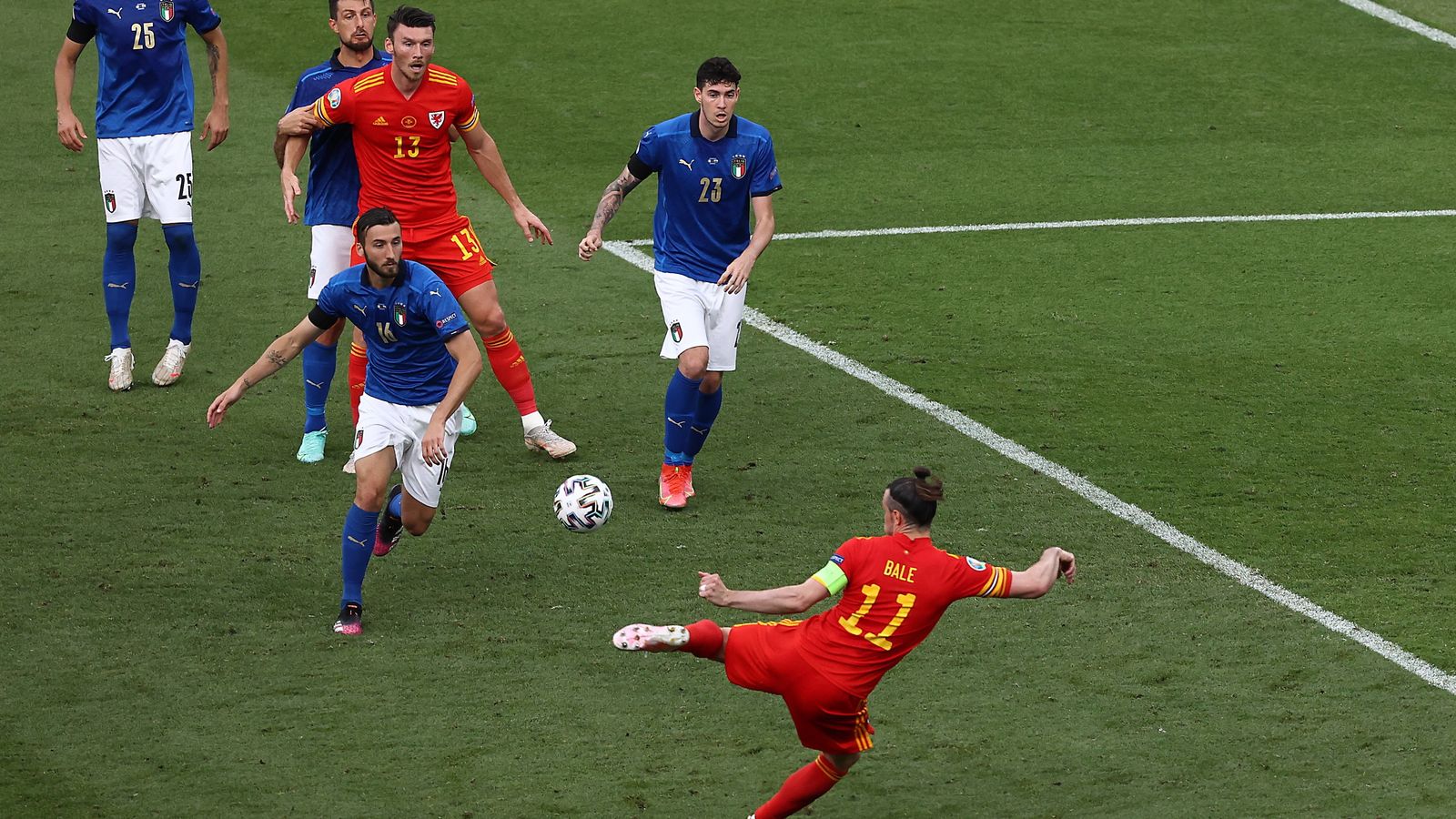 Gareth Bale ha estat prop de trencar el rècord d'imbatilitat d'Itàlia