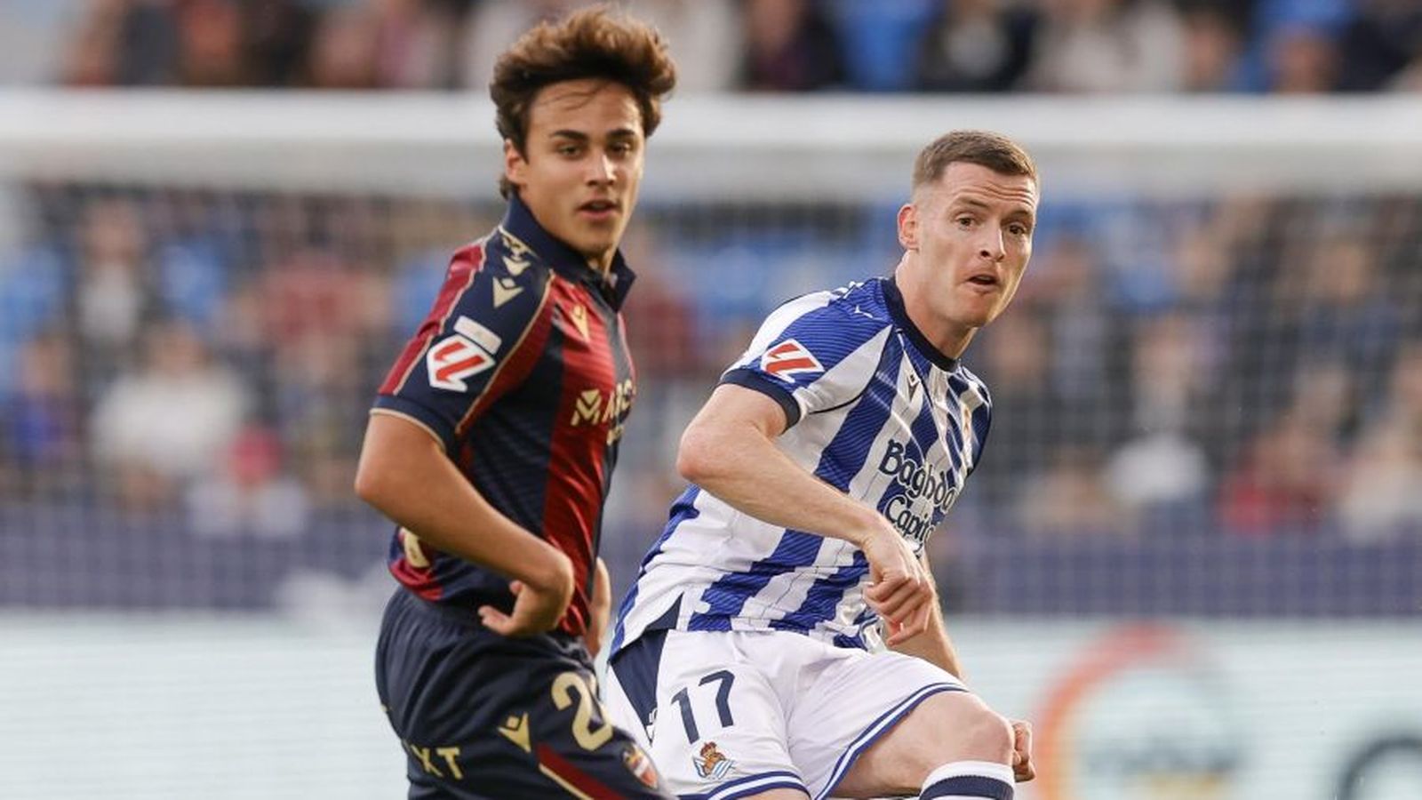 Carlos Álvarez, en el partit de la primera volta contra la Reial Societat (1-1)