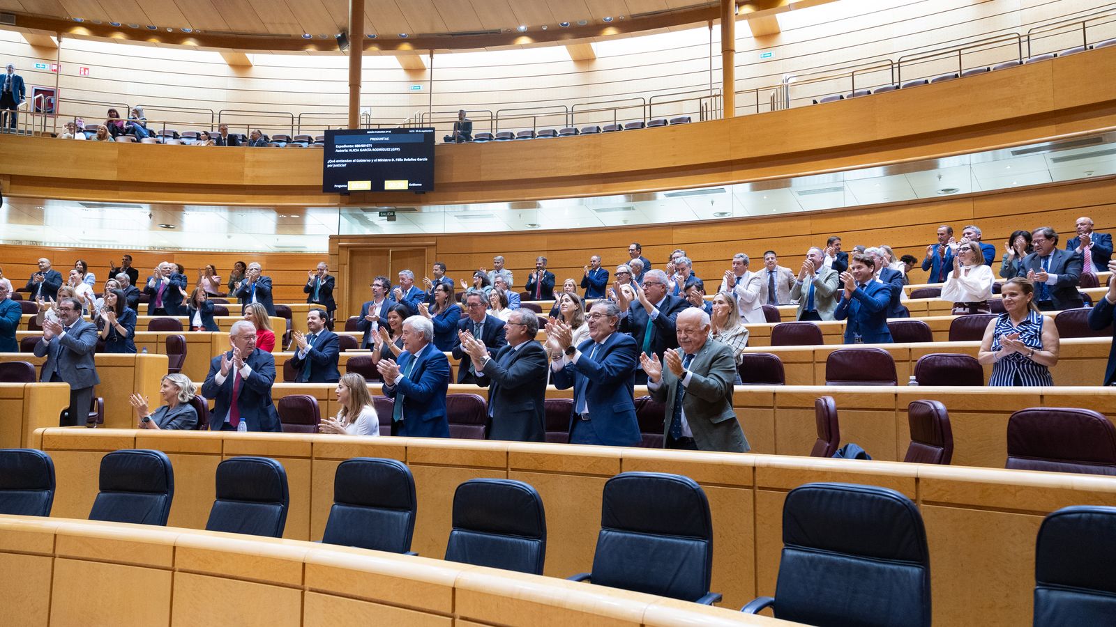 Aplaudiments al Senat, este dimarts