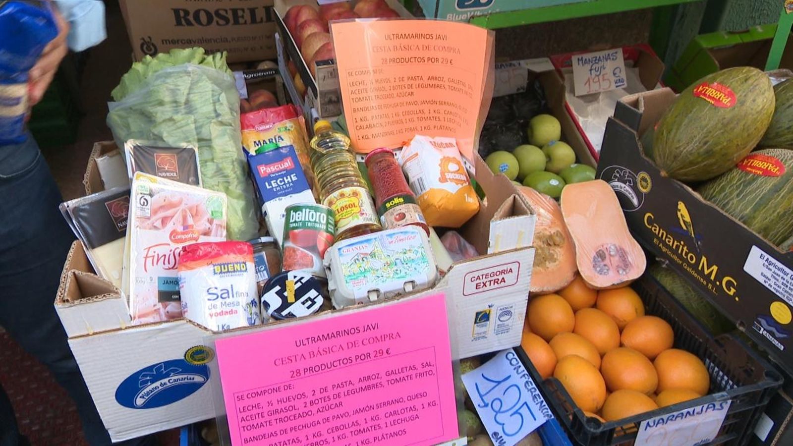 Un ultramarí de València ha llançat una cistella de la compra de 28 productes a 29 euros