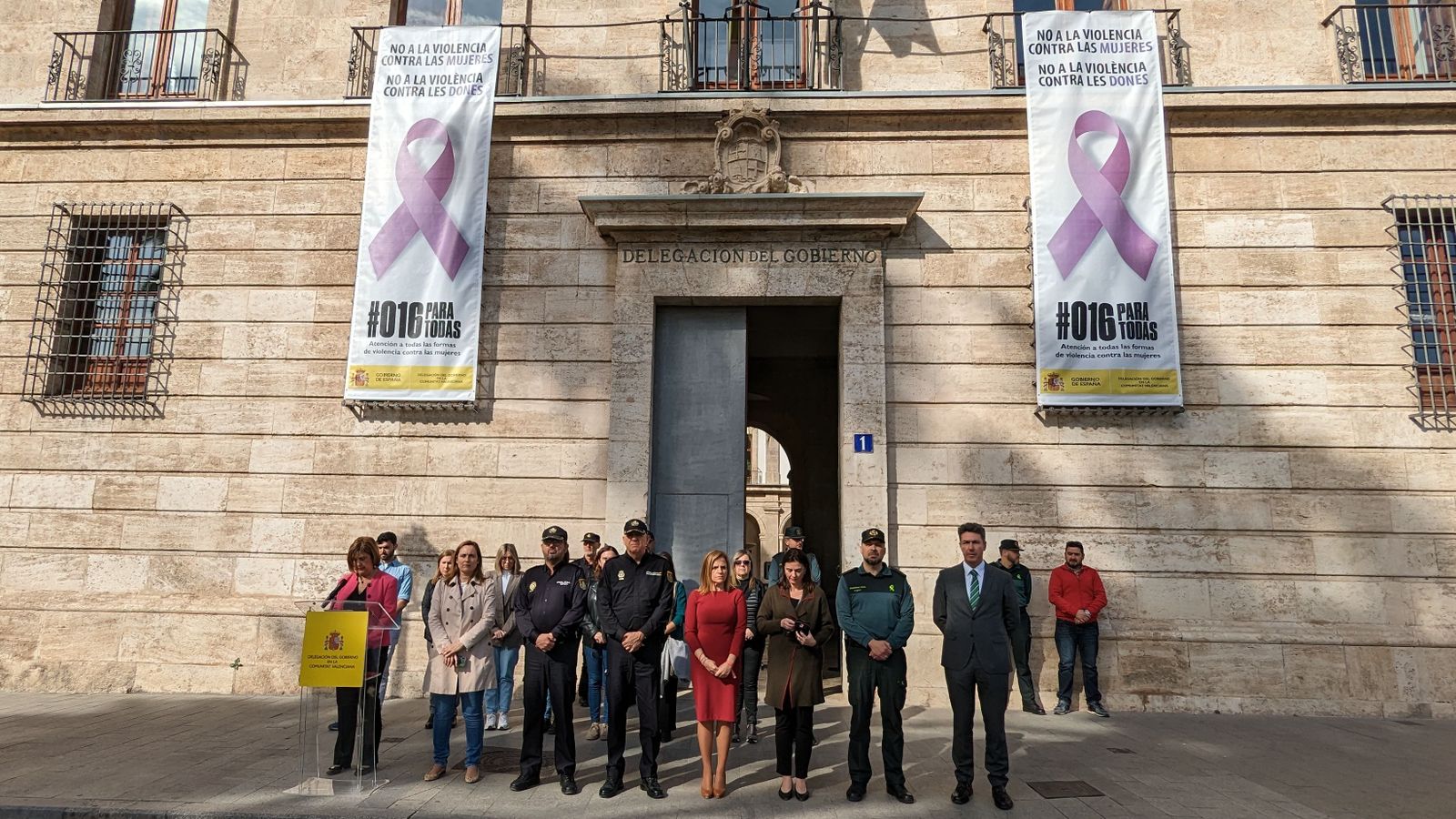Concentració d'aquest dimarts a les portes de la Delegació del Govern Espanyol a la Comunitat Valenciana