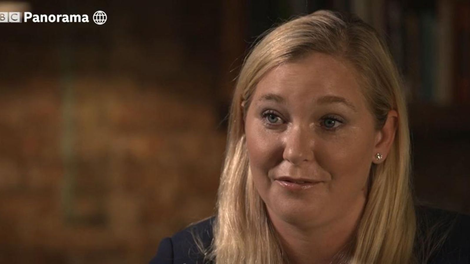 Virginia Giuffre durant l’entrevista per a la BBC