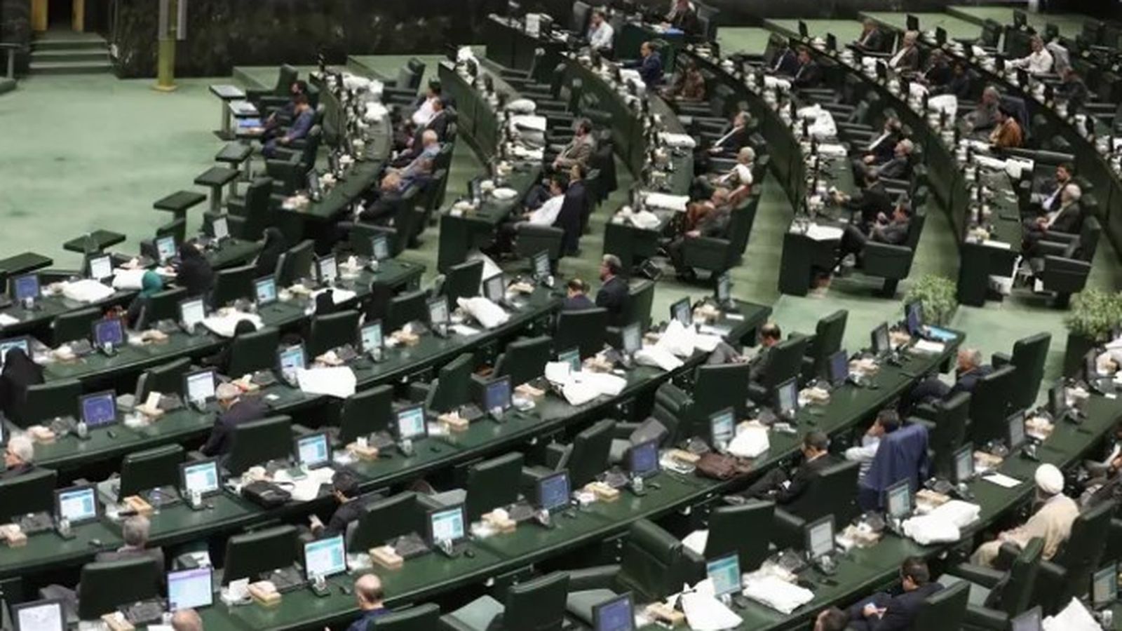 Vista general del Parlament de l'Iran durant una de les seues sessions en una imatge d'arxiu