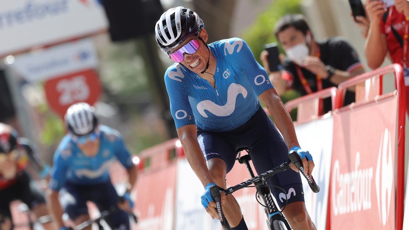 El ciclista de Movistar, Enric Mas, segon a l'etapa onzena de la Vuelta