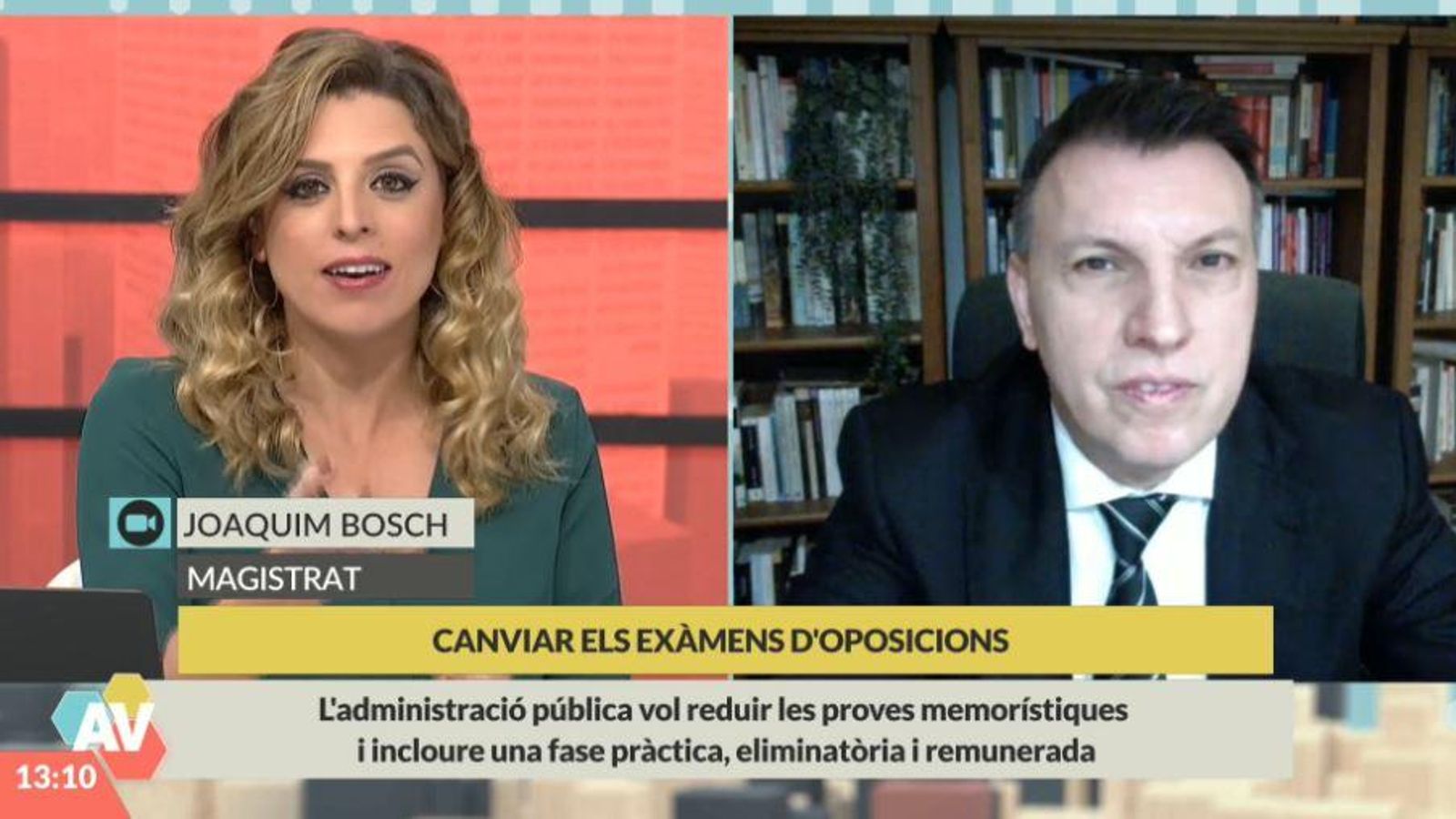 El magistrat Joaquim Bosch ha recoltzat el nou sistema d'oposicions