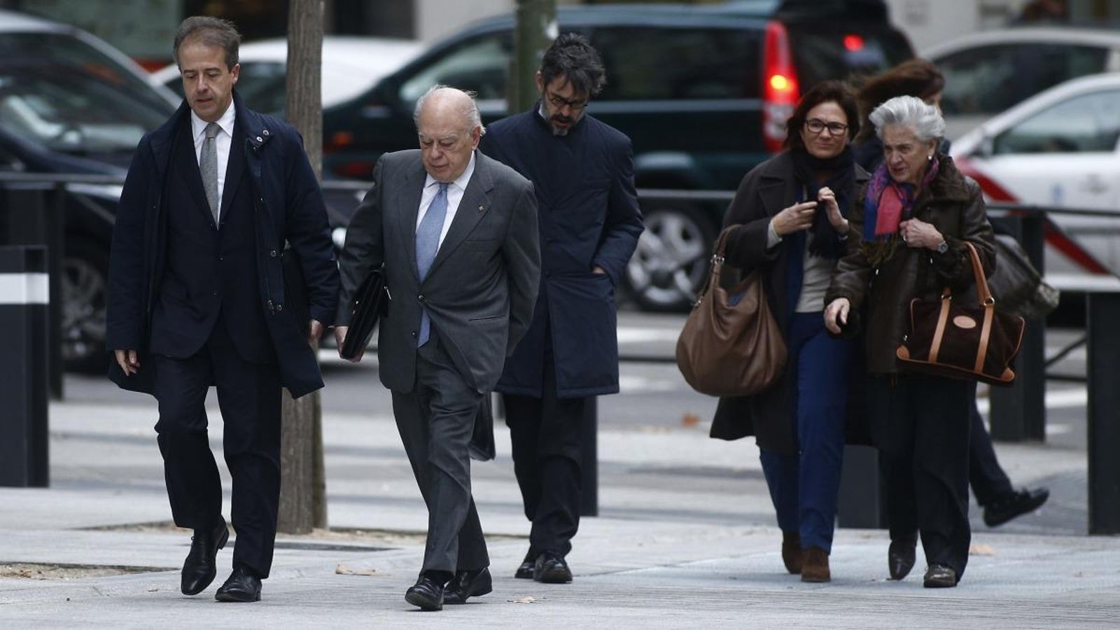 Jordi Pujol i Marta Ferrusola en una imatge de 2016 abans de declarar a l'Audiència Nacional