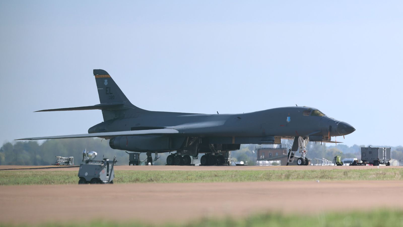 Un bombarder en la base de Fairford