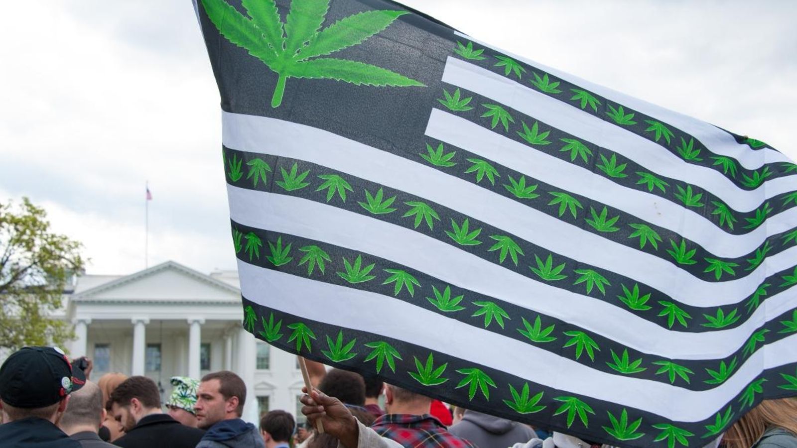 Imatge d'arxiu de manifestants a favor de la legalització de la marihuana