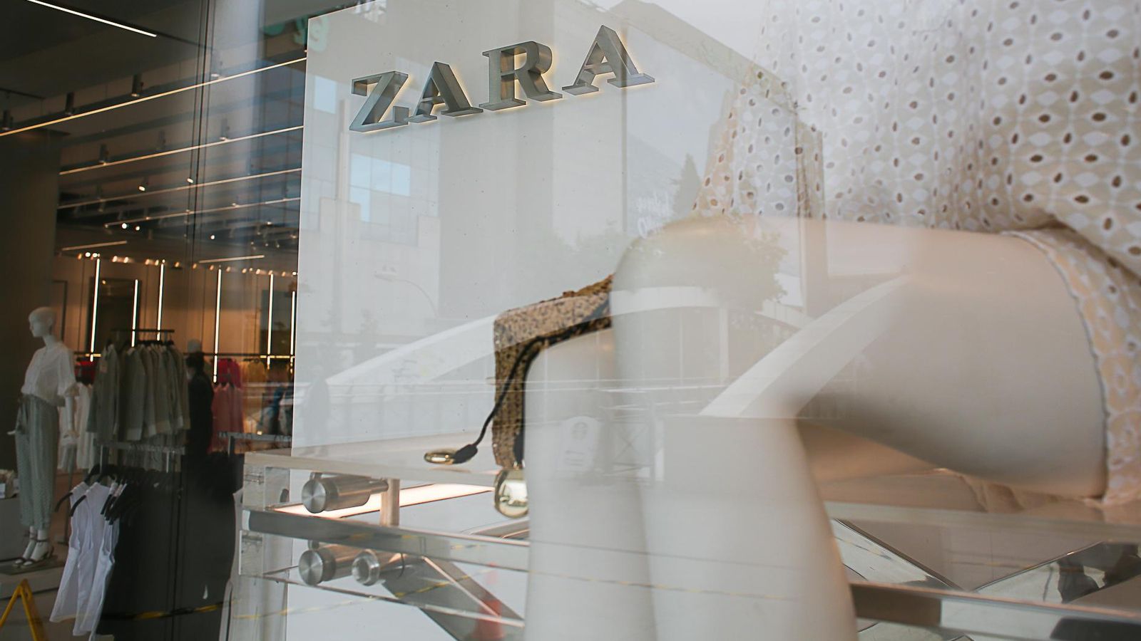Una botiga de Zara, del grup Inditex, en el centre de Madrid