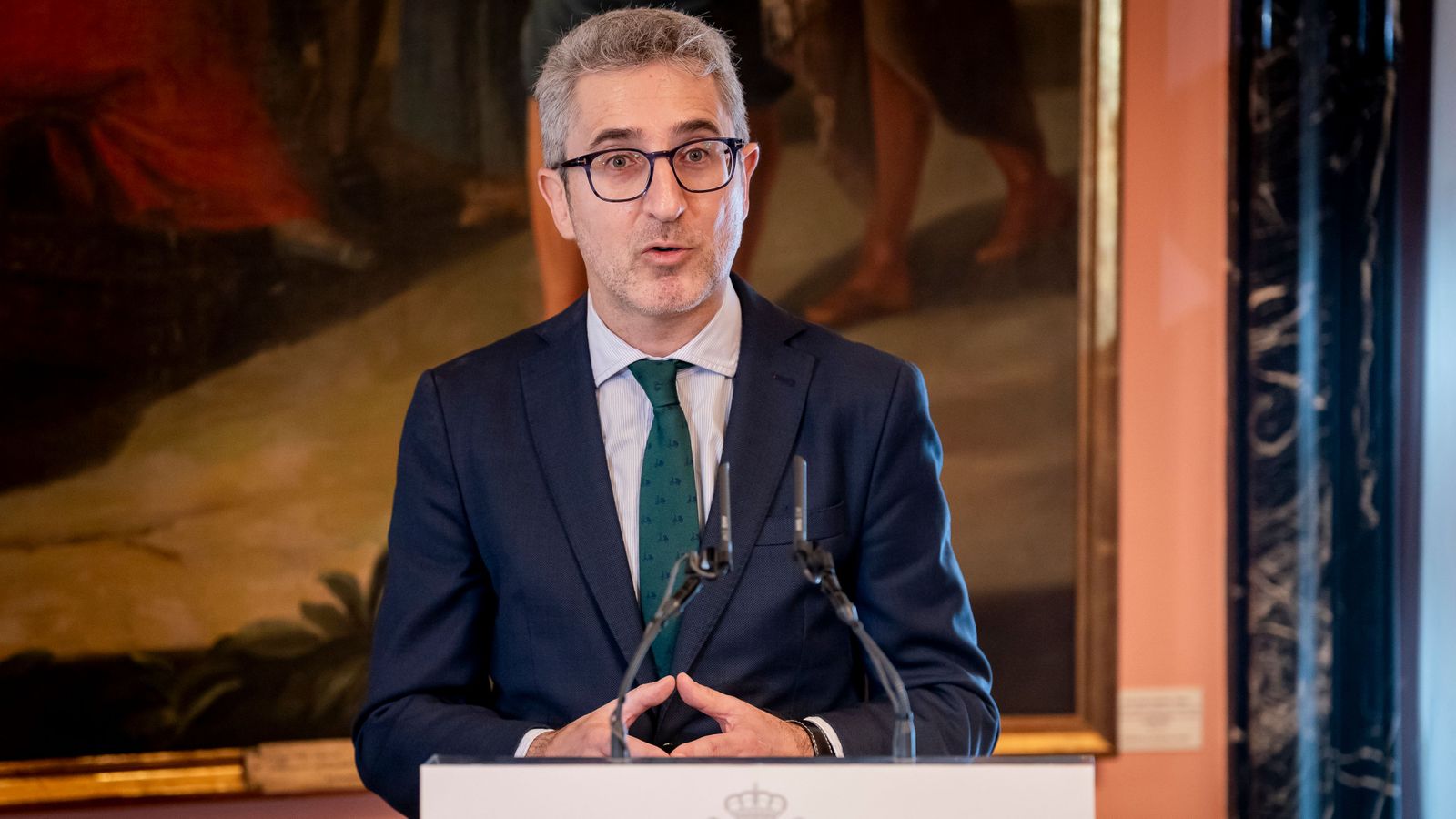 El ministre Arcadi España el passat 24 de març