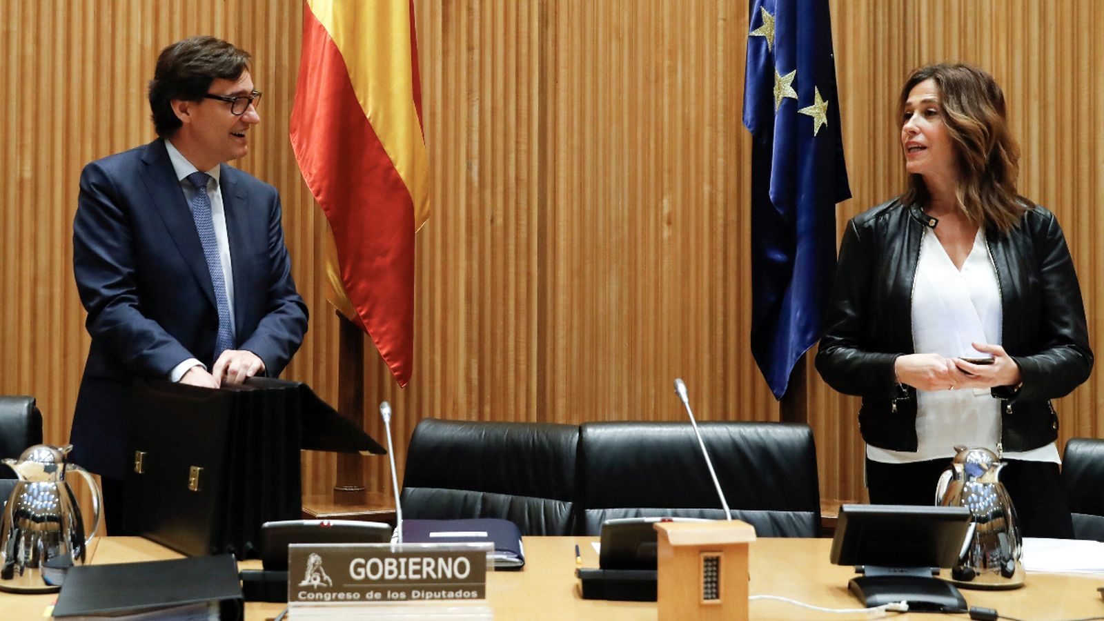 El ministro de Sanitat, Salvador Illa en la seua compareixença al Congrés