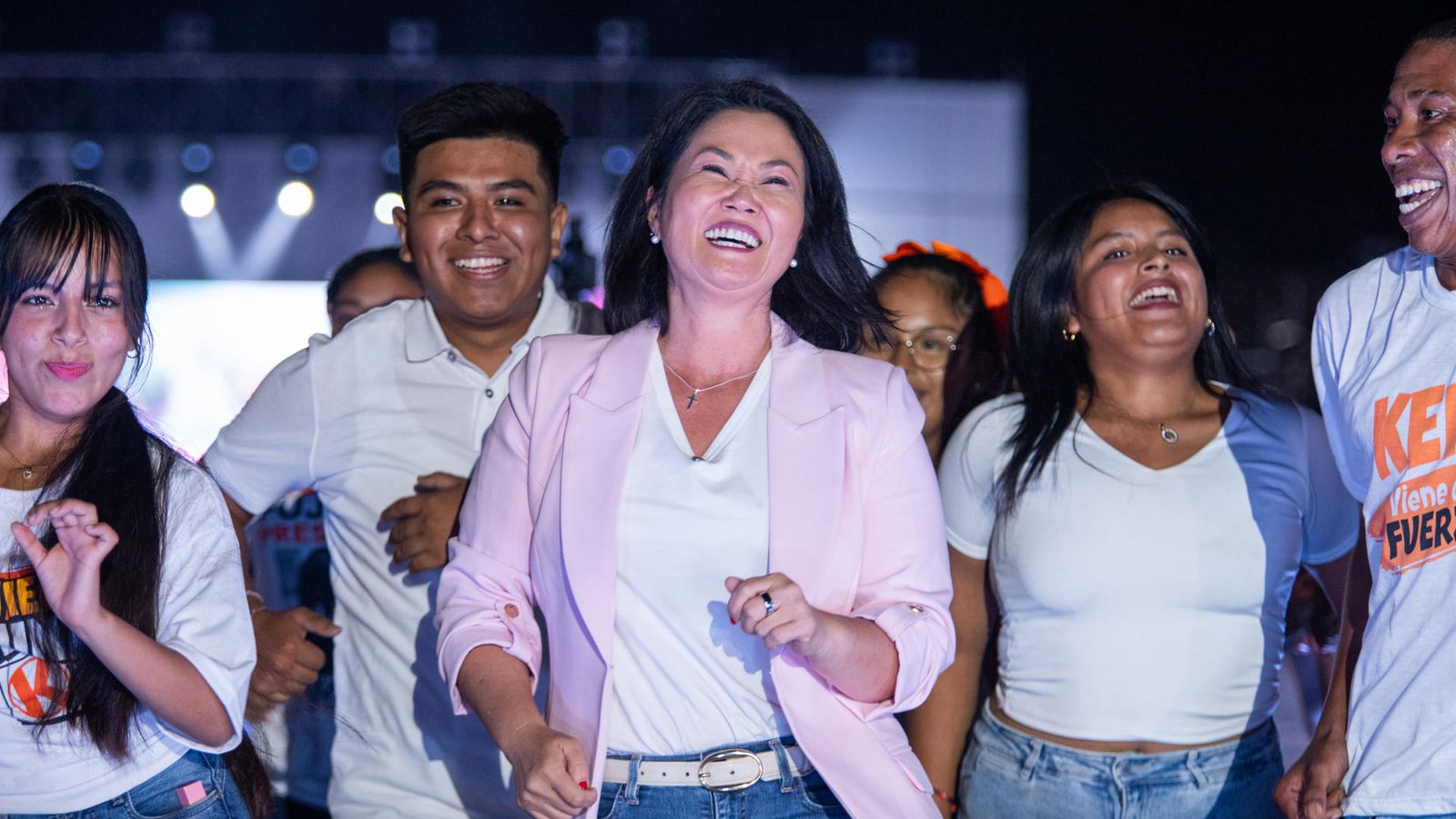 Imatge de Keiko Fujimori en el tancament de campanya