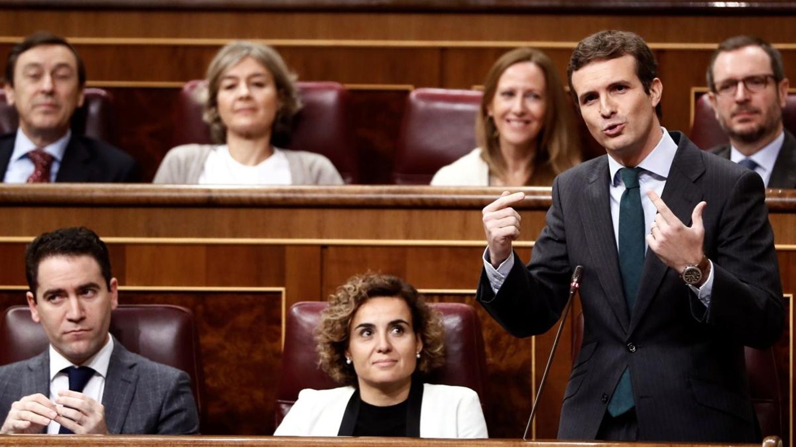 Pablo Casado en una intervenció al Congrés