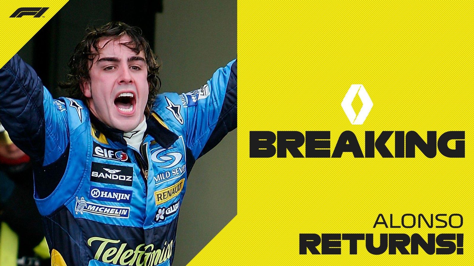 Fernado Alonso torna a la Fórmula 1 amb Renault