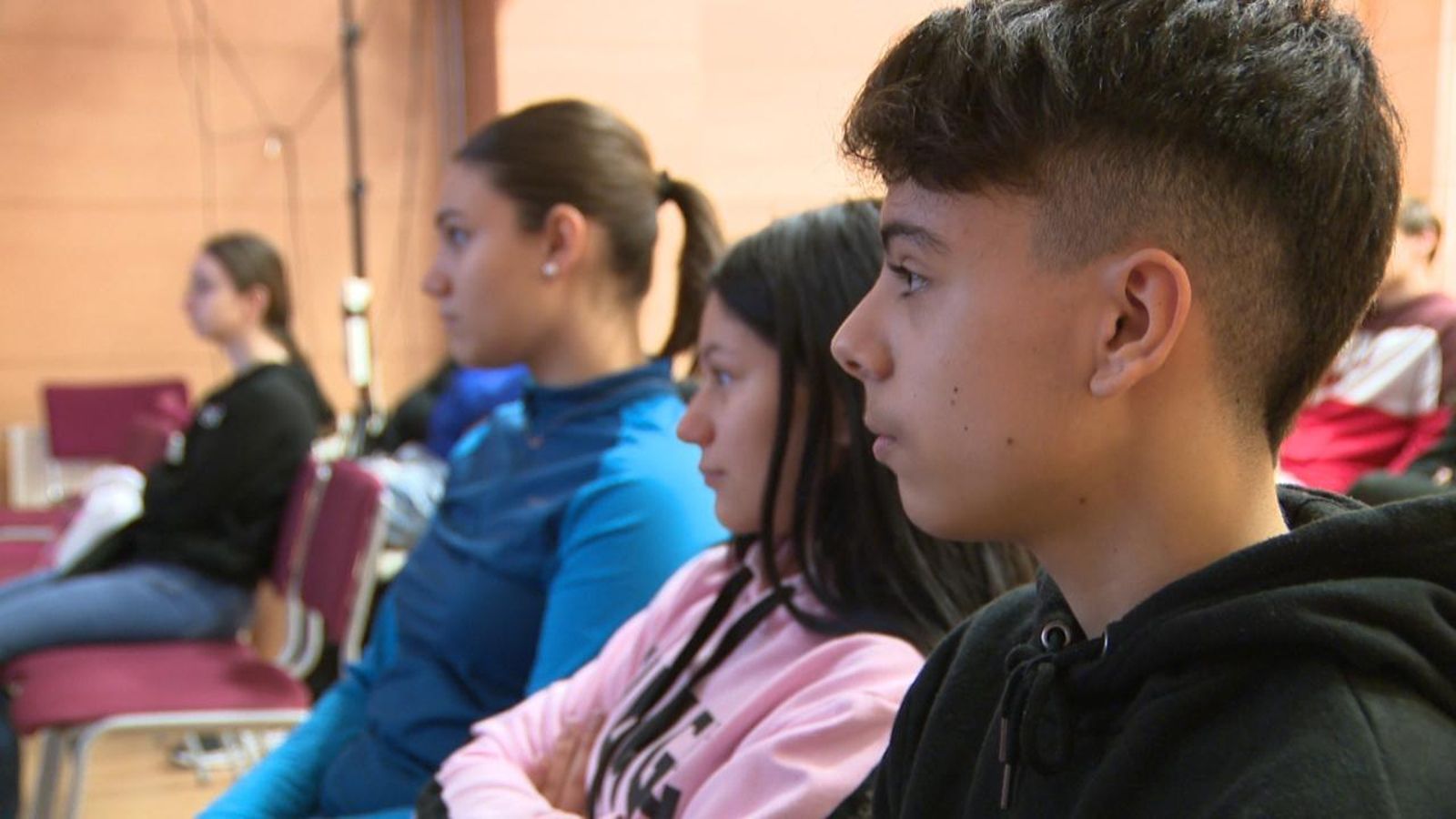 Un grup d'adolescents