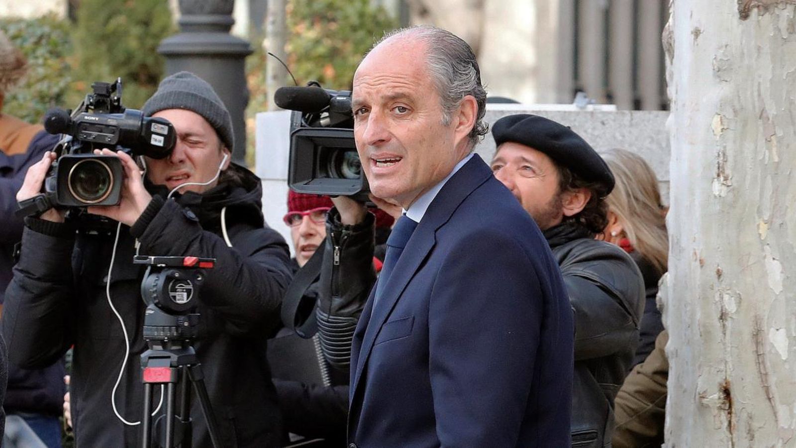 Francisco Camps a les portes de l'Audiència Nacional, en una imatge d'arxiu