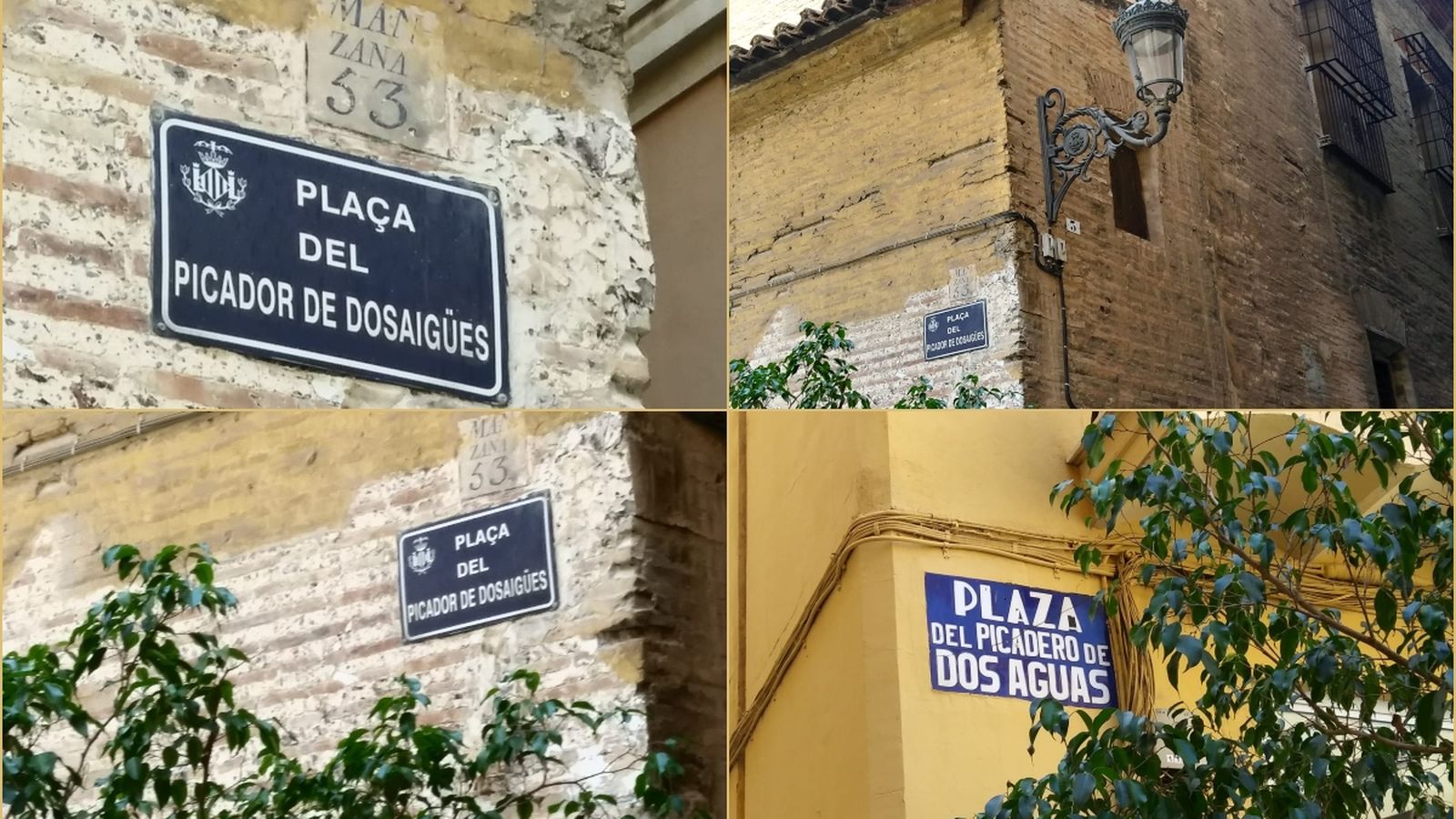 La plaça del picador de Dosaigües de València