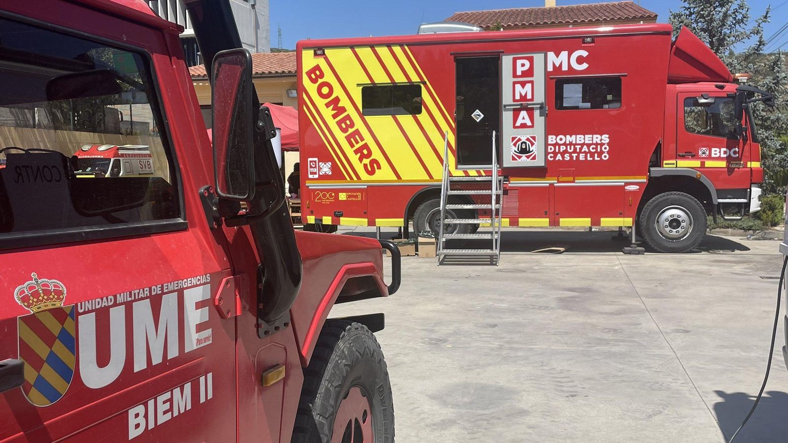 Un vehicle dels bombers de Castelló, en arxiu