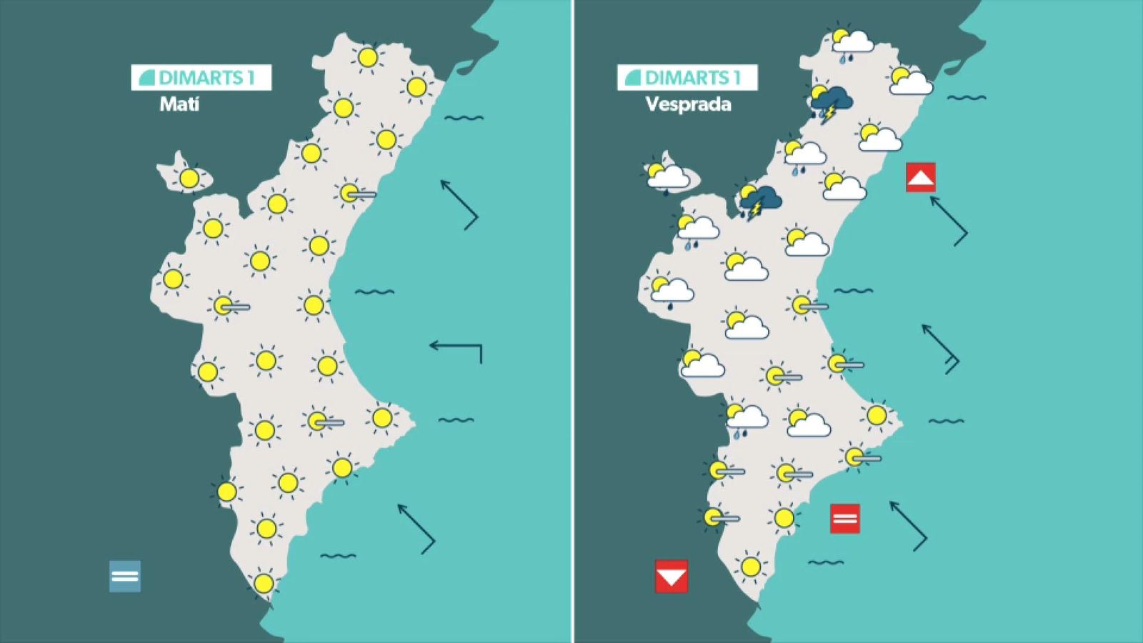 Sol de matí, tronades de vesprada Sol de matí, tronades de vesprada